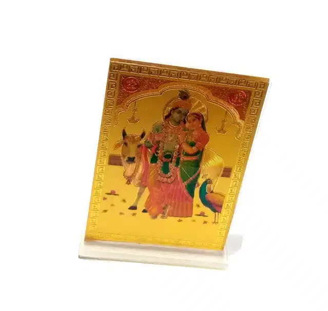 Radha Krishna Car Dashboard Showpiece (Multicolor)