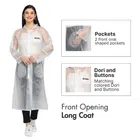 CITIZEN Rain coat Eco Trans pvc fluorescent Long Glassy coat 