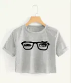 Printed Crop T-shirt for Women 