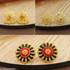 Premium Quality Gold Finish Stud Earrings Combo