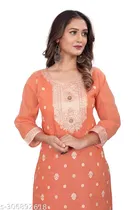 Cotton Embroidered Kurti for Women 