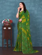 Georgette Bandhini Saree for Women 