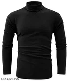 Cotton Blend SweatShirt for Men, Black 