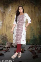 Floral Printed Cotton Kurti for Women 