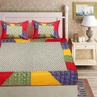 Cotton Fitted Double Bedsheet 