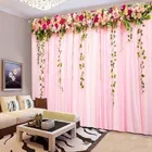 Flower Digital Printed Door Curtain 7ft Combo 