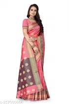 Banarasi Silk Zari Woven Saree for Women 