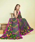 Georgette Printed Saree for Women 