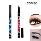 36H Waterproof Smudgeproof Long Lasting Sketch Eyeliner (Black & Blue, Pack of 2)