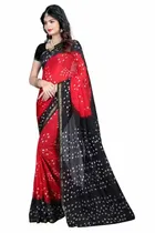 Svb Saree Art Silk Bandhani Type Printed Saree With Blouse 