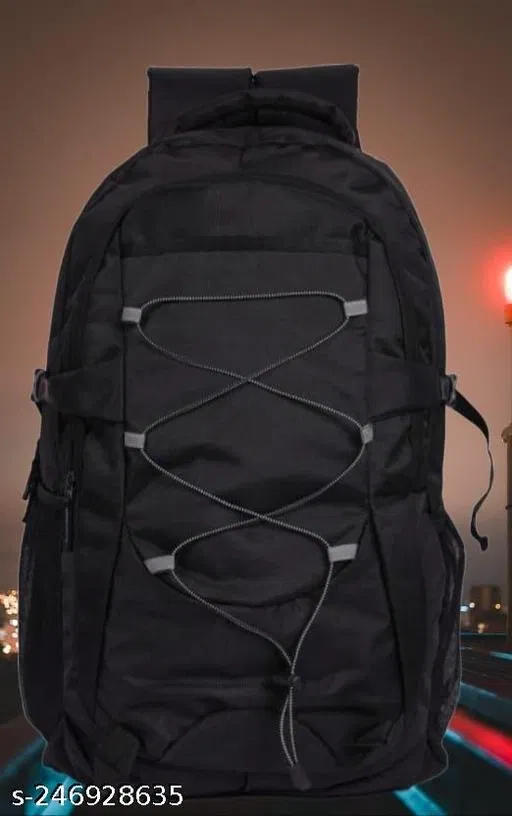 Rubber Backpack for Men & Women, Black