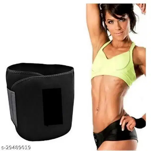 Sweat Belt for Unisex (Black, Free Size)