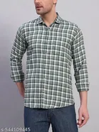 Cotton Blend Checked Shirts for Men, Multicolor 