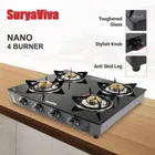 SURYAVIVA Nano 4B BK Toughened Glass 4 Cast Iron 