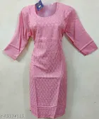 Cotton Embroidered Kurti for Women 