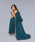 Lycra Blend Saree for Women 