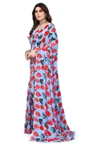 Georgette Printed Saree for Women 