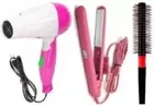 Combo Of Hair Straightener and hair comb with Hair Dryer