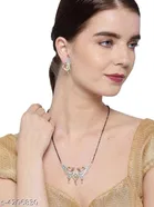 Alloy Mangalsutra with Earrings for Women 