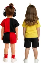Graphic Print Cotton Blend Clothing Set for Girls, Pack of 2 