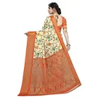 Linen Printed Saree for Women 