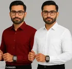 Polycotton Solid Shirts for Men, Multicolor 