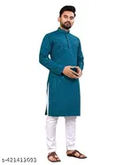Embellished Mirror Work Kurta Set for Women 