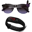 UV Protected Sunglass with Digital Watch for Boys & Girls 