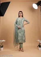 Bandhani Printed Jaipuri Designs Embroidered Top Bottom Duppata for Women 