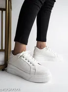 Shoetopia Solid Synthetic Sneakers for Girls 