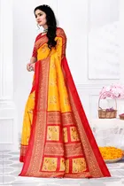Cotton Silk Abstract Saree for Women 