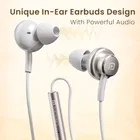 Portronics Conch Sigma C in Ear Type C Wired Earphones,in Line HD Mic,14.2mm Driver Wired  