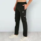 Lycra Nylon Logo Printed Track Pant for Men 