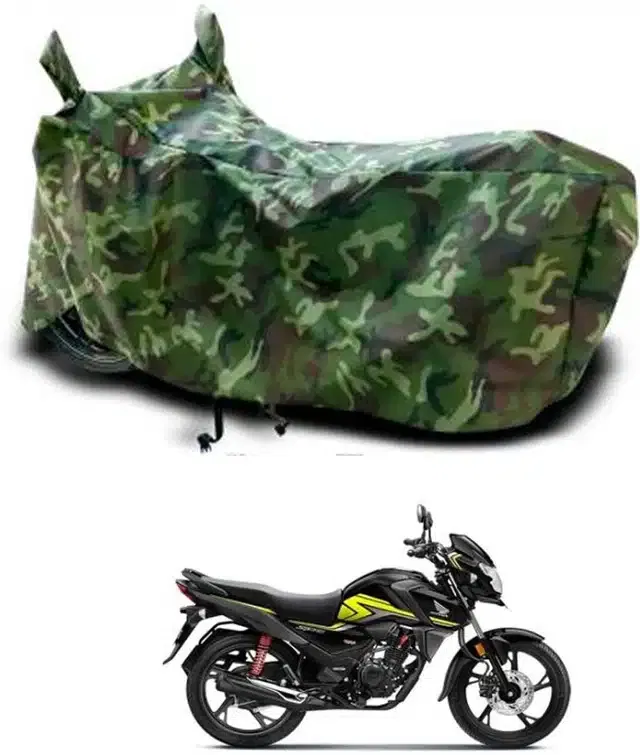 Waterproof & UV Protection Polyester Full Body Cover for Honda SP-125 (Green)
