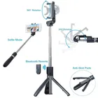 Plastic Earphonix Wireless Bluetooth Foldable Mini Tripod Extendable Selfie Stick 