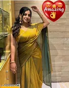 JImmy Choo Saree for Women, Gold 
