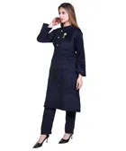 Super Soft Solid Kurti with Pant for Women 