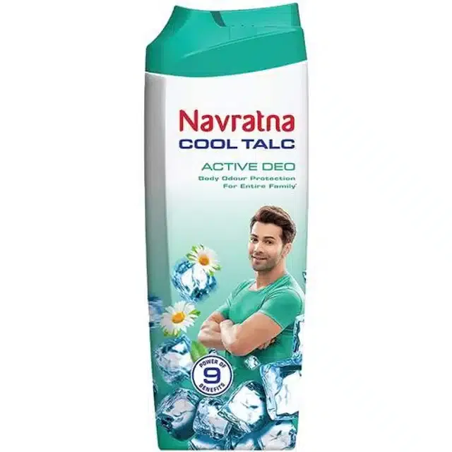 नवरत्न कूल टैलकम पाउडर एक्टिव Deo 400 g