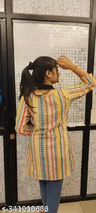 Polyester Printed Kurti for Women 