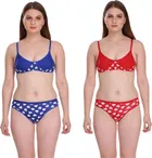 Cotton Blend Lingerie Set for Women 