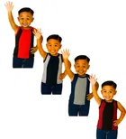 Cotton Solid Innerwear for Boys, Multicolour, Pack of 4 