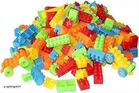 Plastic 75 Pcs Block Toys for Kids 