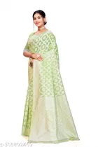 Cotton Zari Woven Saree for Women 