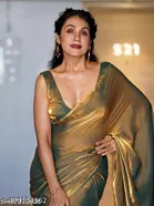 Jimmy Choo Embroidered Saree For Women, Brown