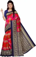 शारदा क्रिएशन मैसूर सिल्क प्रिंटेड साड़ी 