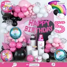 Rainbow Theme 5th Happy Birthday Decoration,Multicolour,Set Of 1