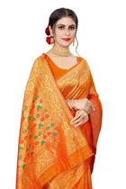 Jacquard Embellished Saree for Women 