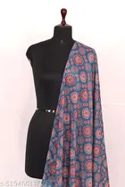 Art Silk Printed Dupatta for Women & Girls, Grey 