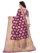 Organza Zari Woven Saree for Women 