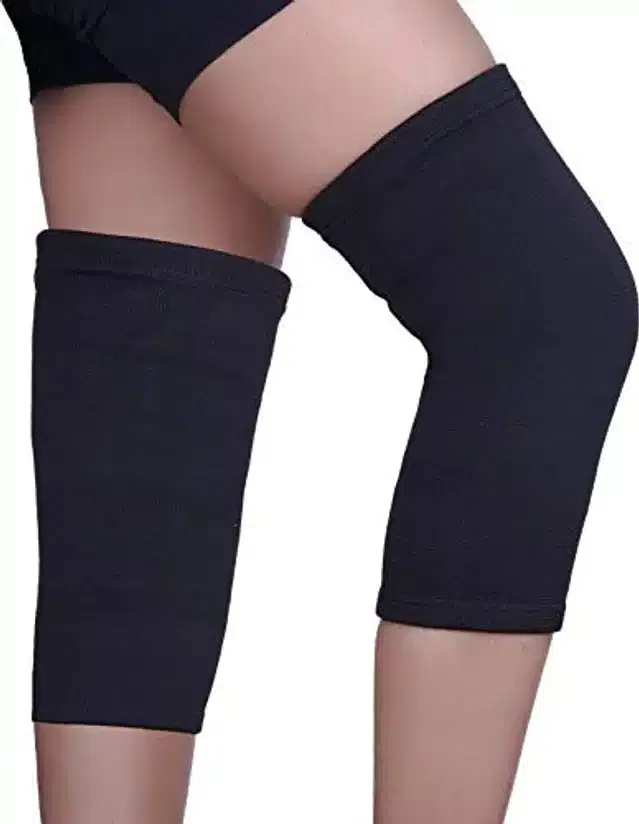 Knee Support Sleeve (Black, Free Size)